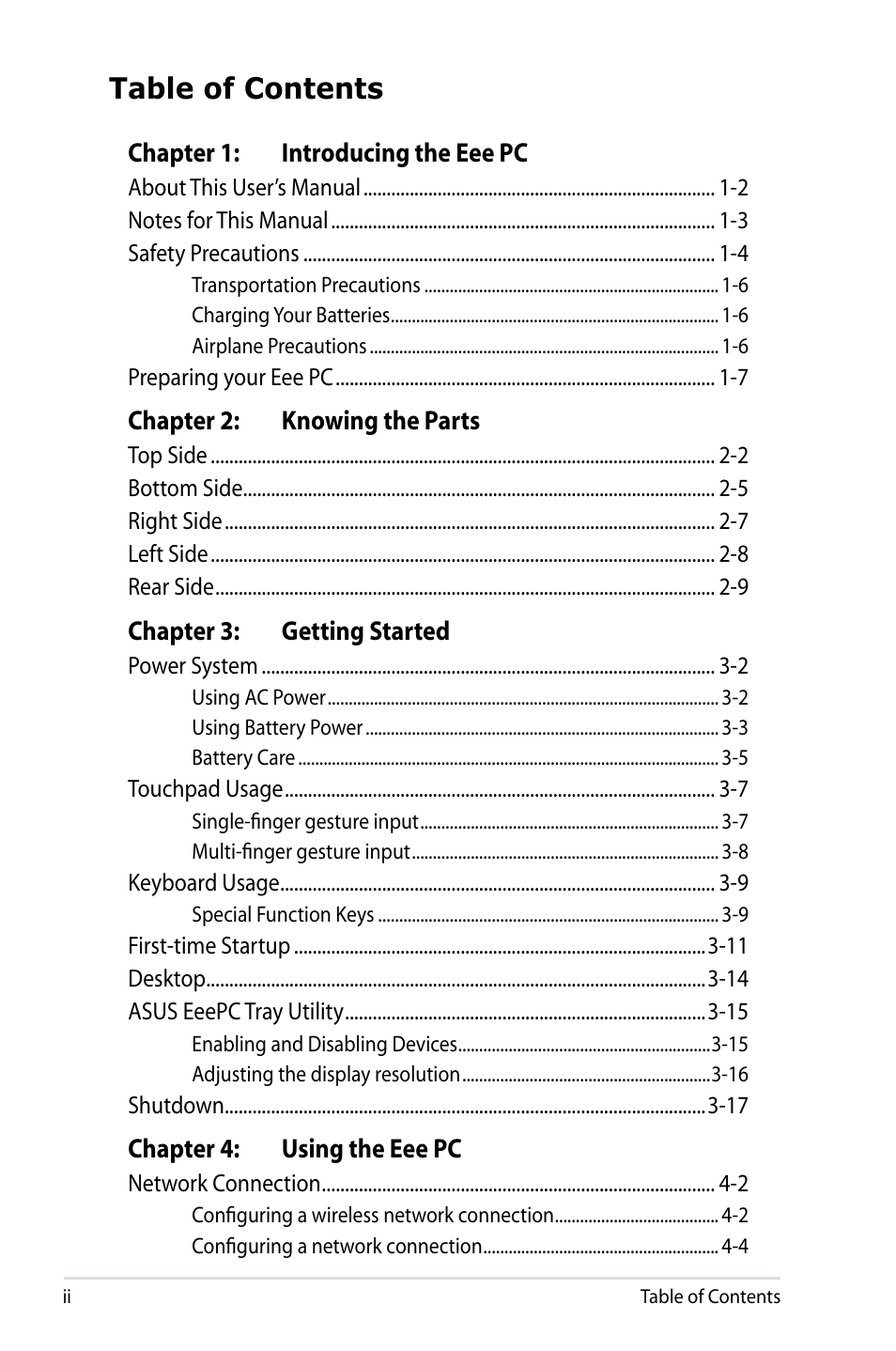 Asus Eee PC 900HD/XP User Manual | Page 2 / 80
