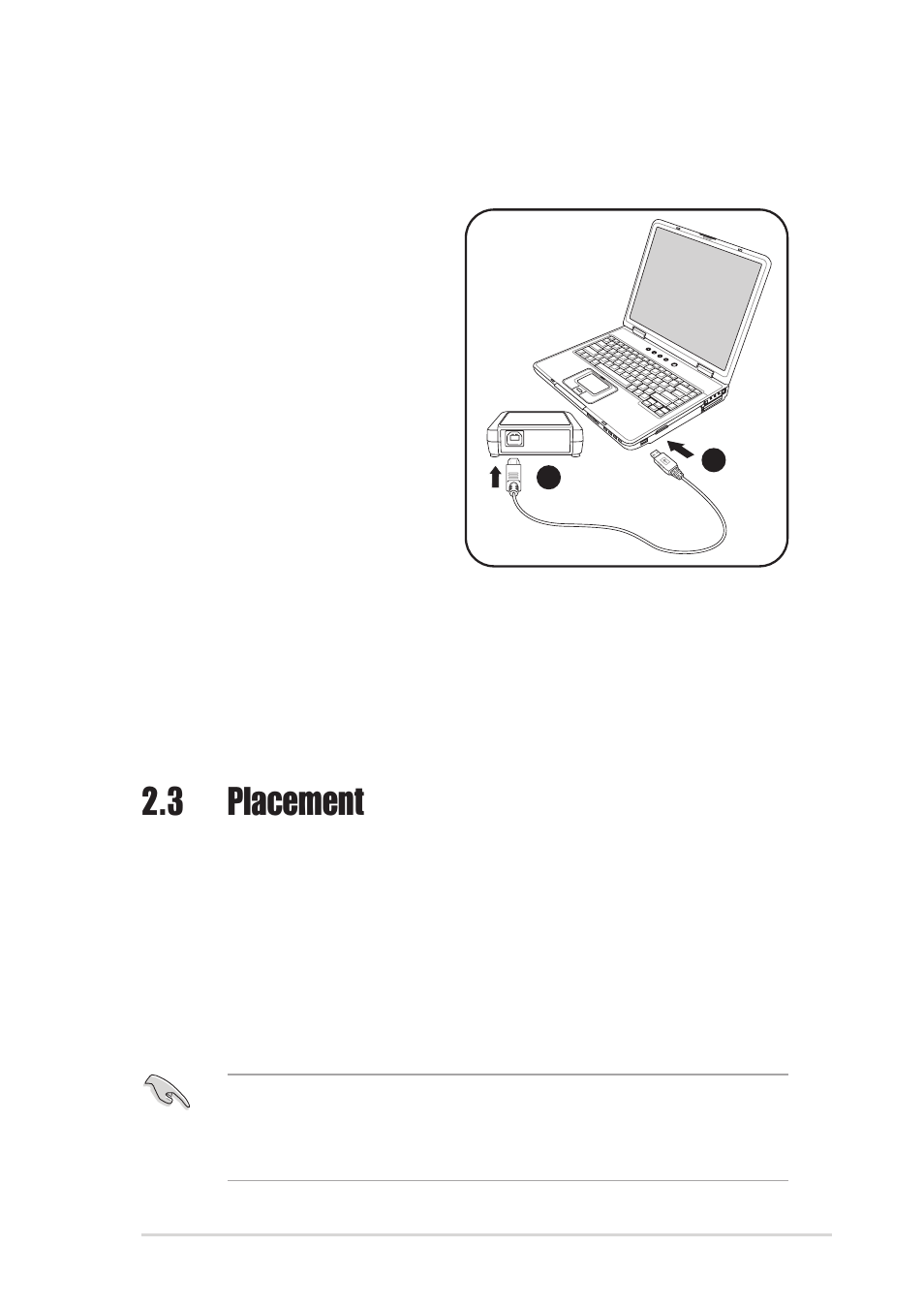 3 placement, 2 installing the device | Asus WL-160g User Manual | Page 19 / 48