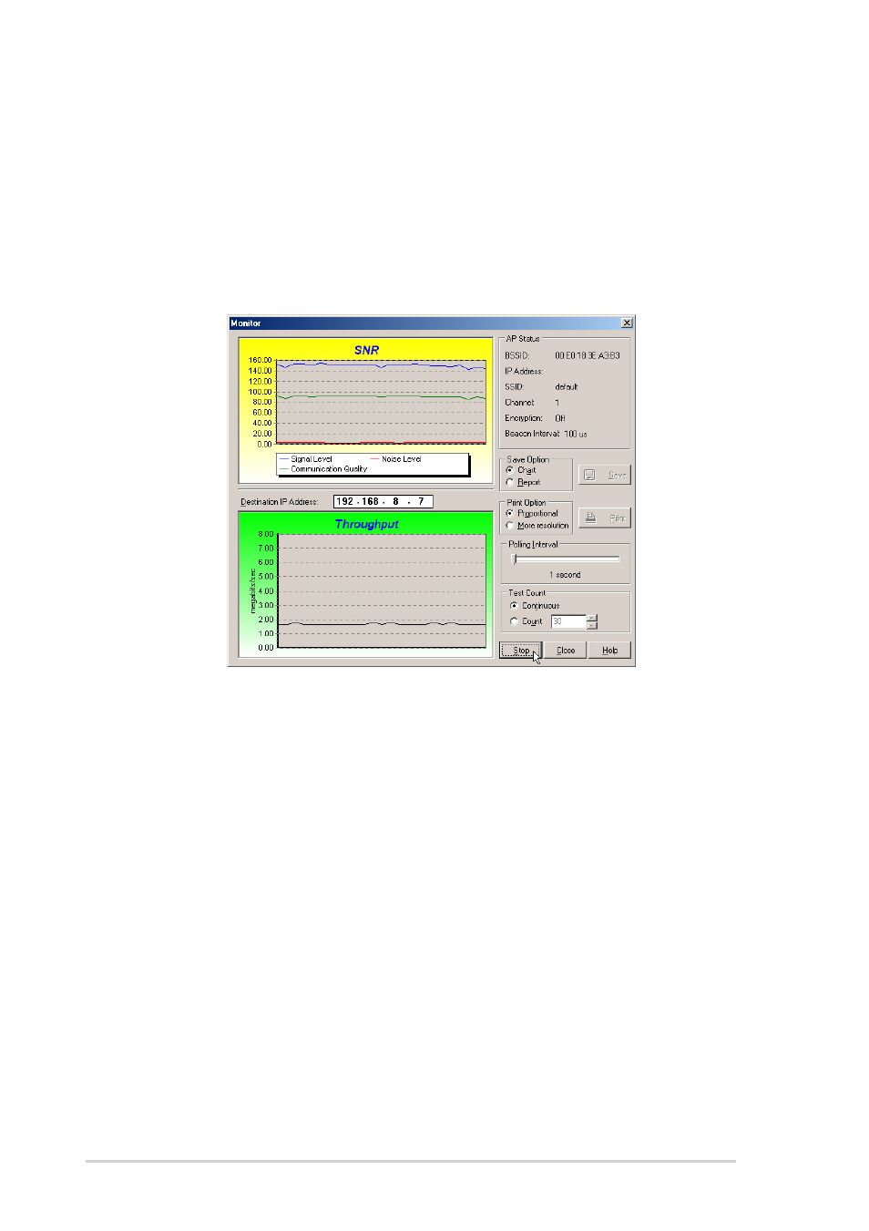 3 monitoring a connection | Asus WL-160g User Manual | Page 44 / 48