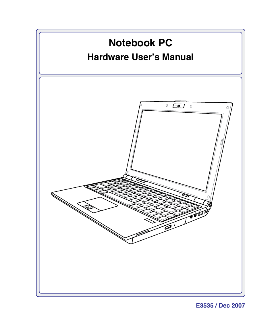 Asus VX3 User Manual | 89 pages