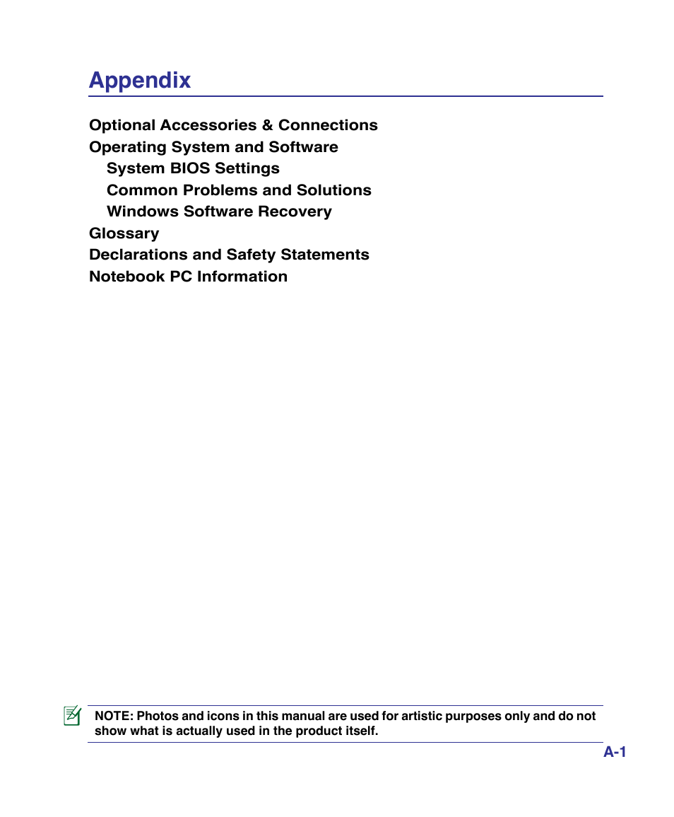 Appendix | Asus VX3 User Manual | Page 57 / 89