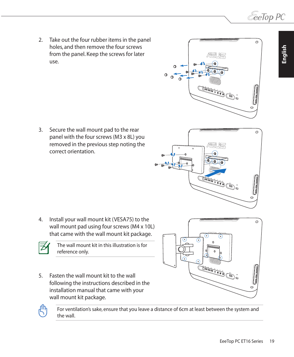 Asus ET1602C User Manual | Page 19 / 36