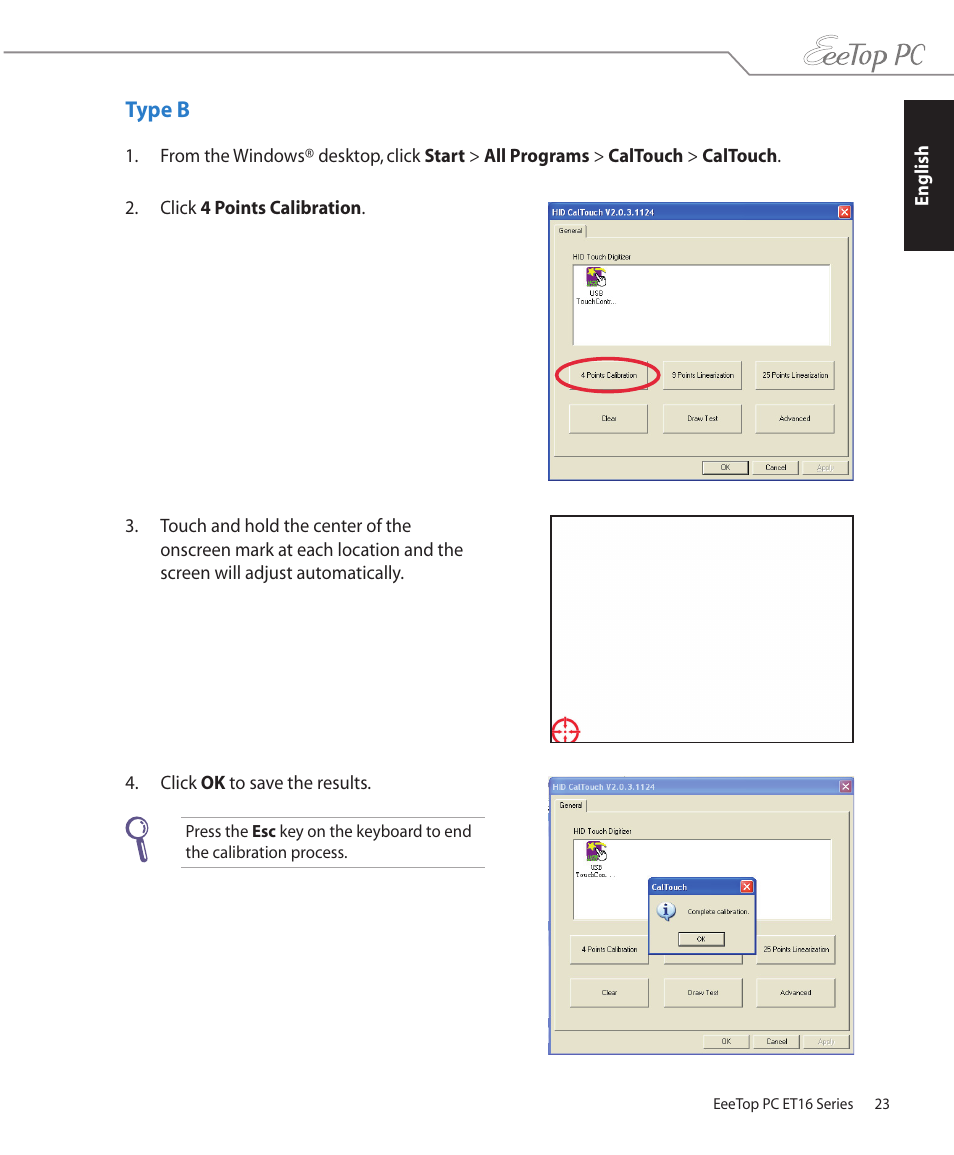 Type b | Asus ET1602C User Manual | Page 23 / 36