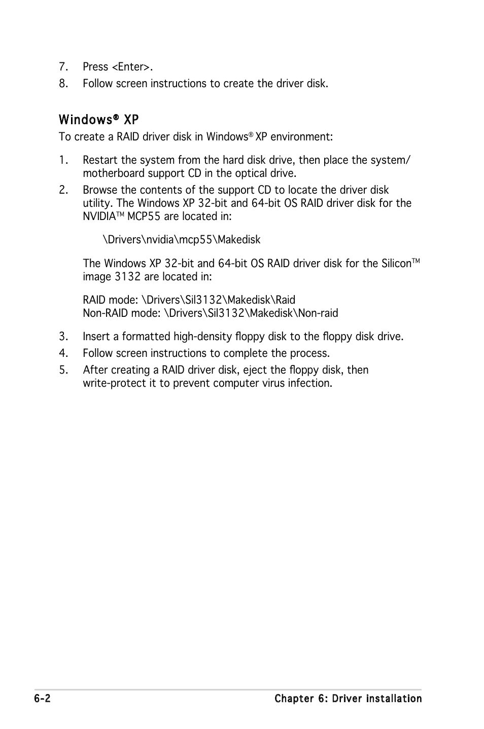 Windows | Asus KFN5-D SLI User Manual | Page 132 / 146