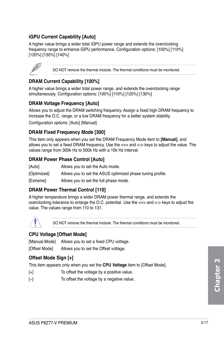 Chapter 3 | Asus P8Z77-V PREMIUM User Manual | Page 103 / 208