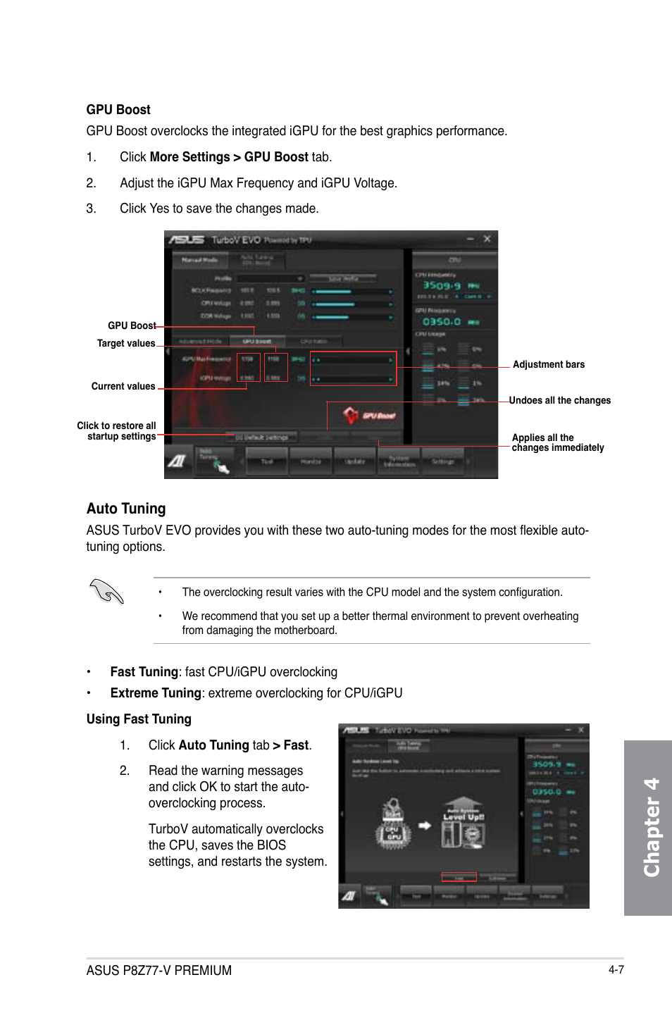 Chapter 4 | Asus P8Z77-V PREMIUM User Manual | Page 141 / 208