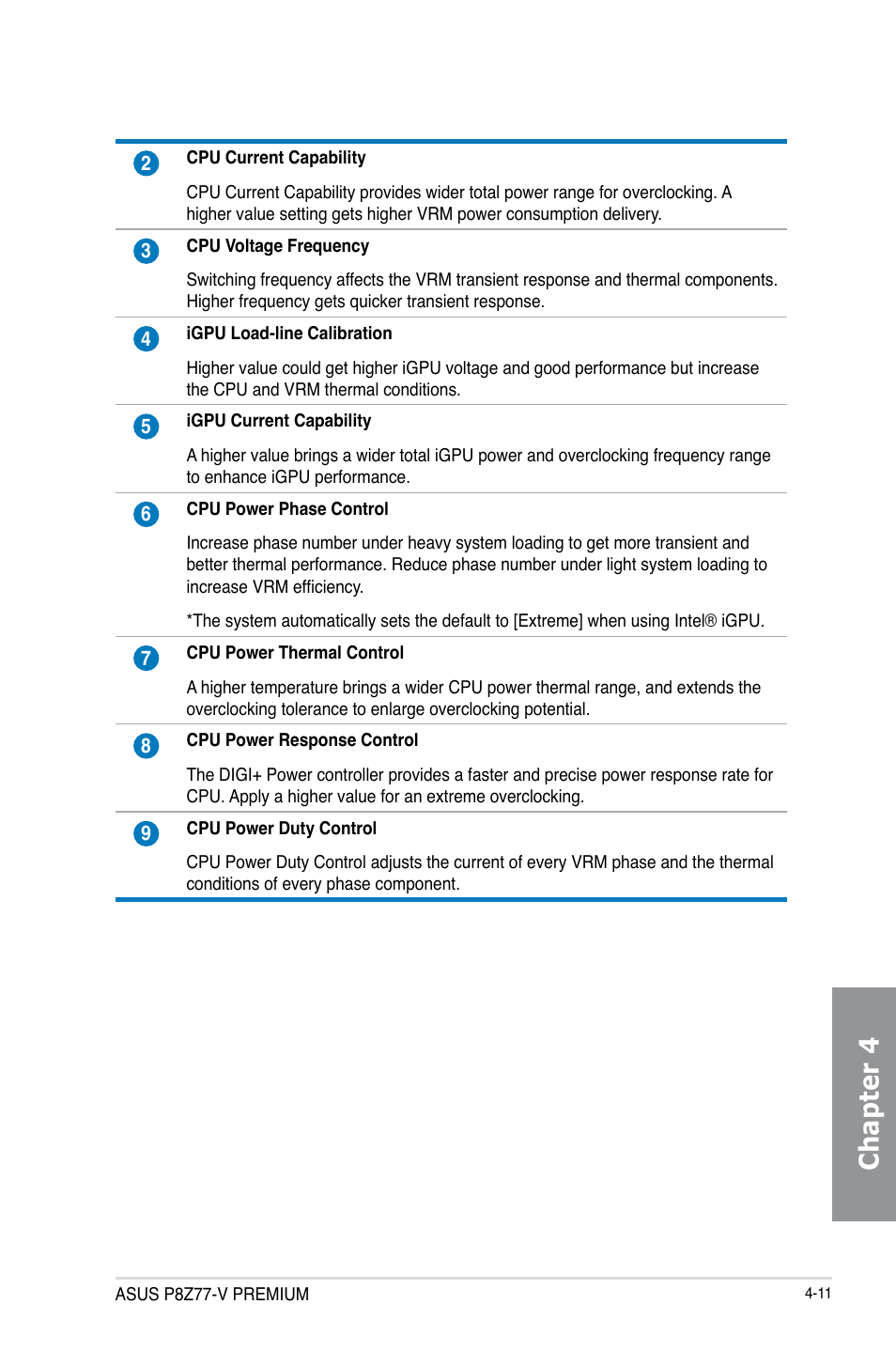 Chapter 4 | Asus P8Z77-V PREMIUM User Manual | Page 145 / 208