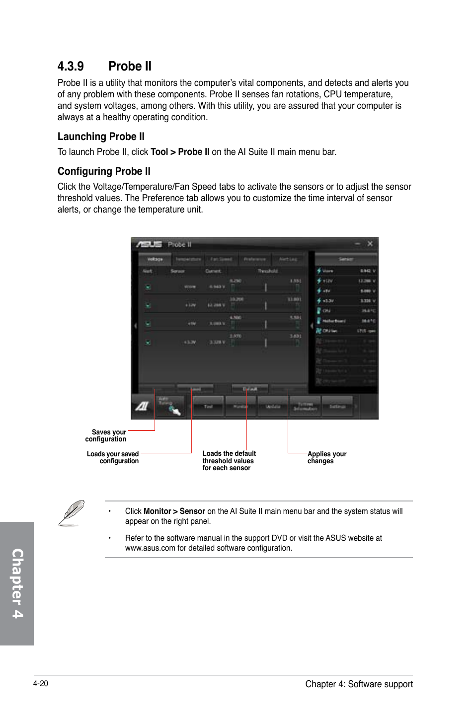 9 probe ii, Probe ii -20, Chapter 4 | Asus P8Z77-V PREMIUM User Manual | Page 154 / 208
