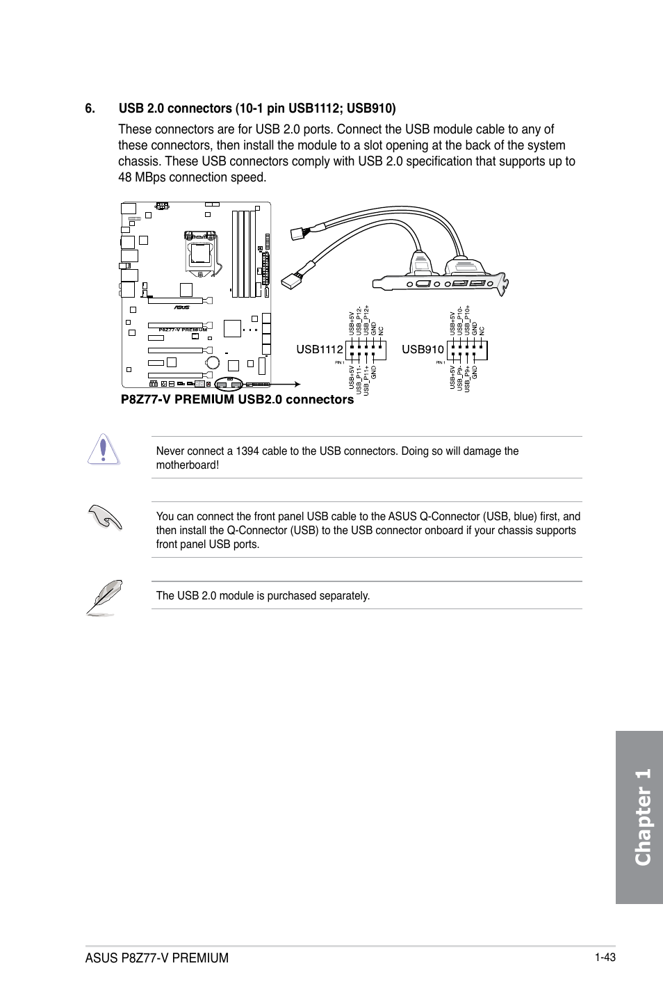 Chapter 1 | Asus P8Z77-V PREMIUM User Manual | Page 61 / 208