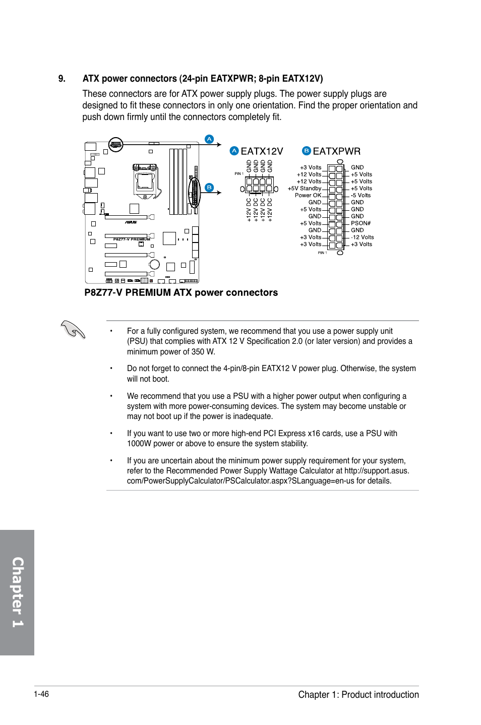 Chapter 1 | Asus P8Z77-V PREMIUM User Manual | Page 64 / 208