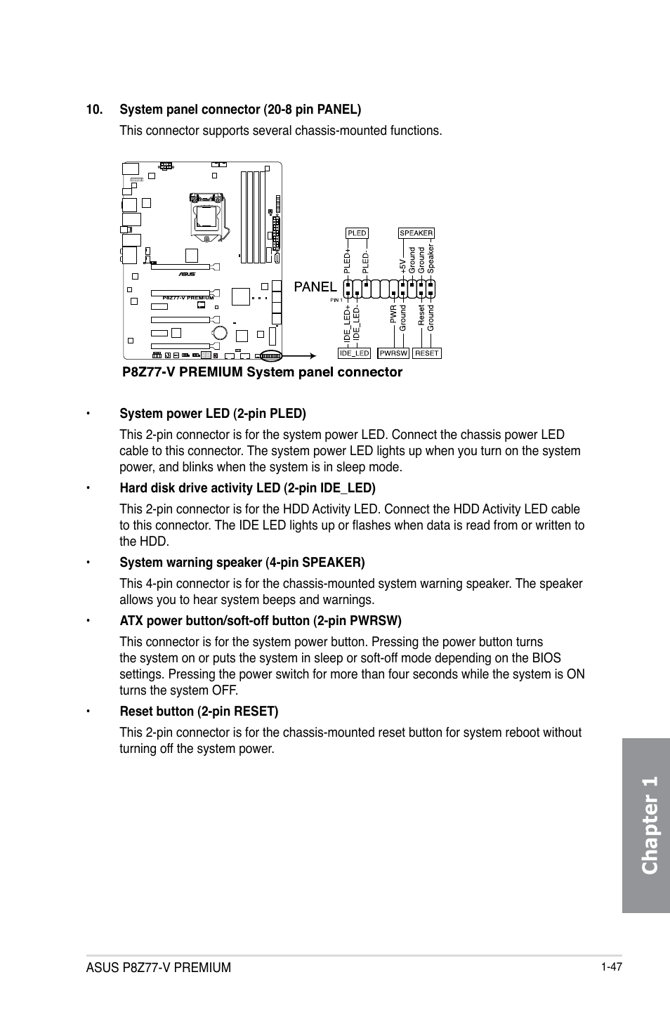 Chapter 1 | Asus P8Z77-V PREMIUM User Manual | Page 65 / 208