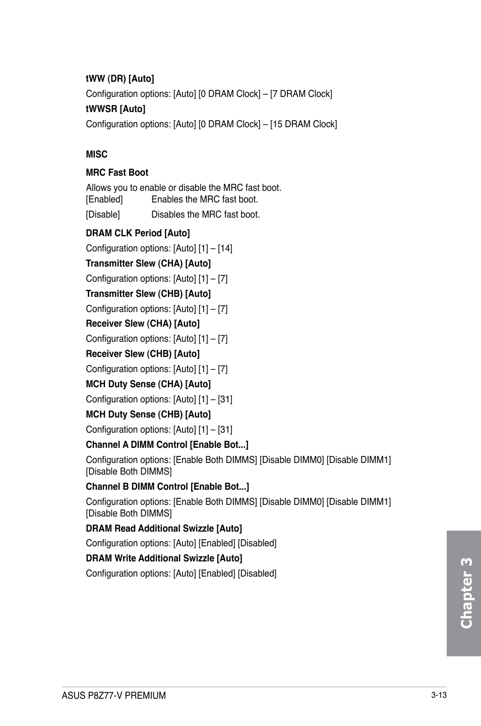 Chapter 3 | Asus P8Z77-V PREMIUM User Manual | Page 99 / 208