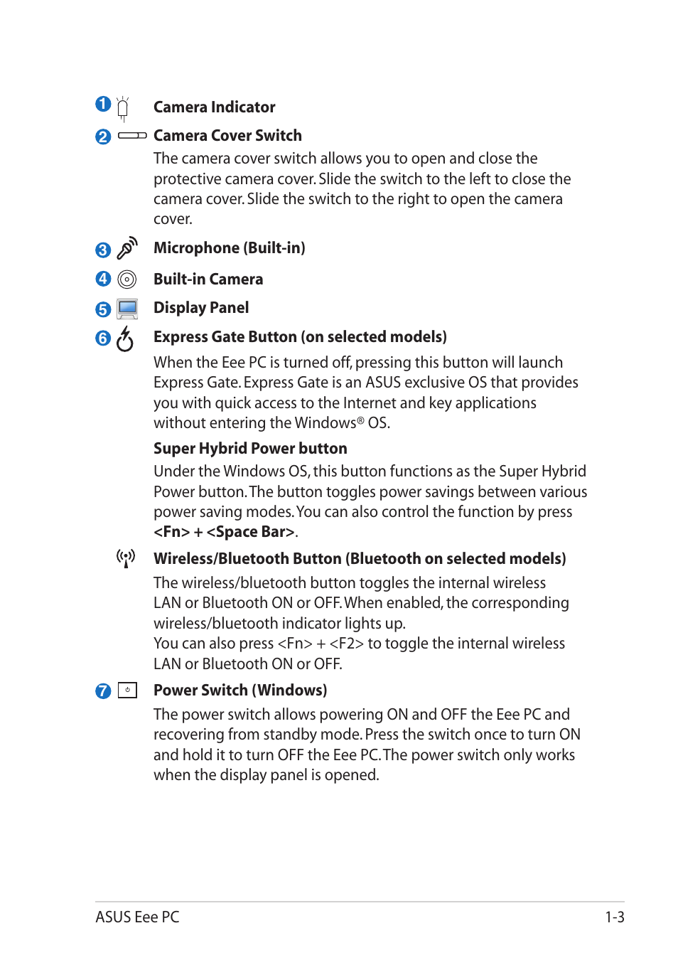 Asus Eee PC R251P User Manual | Page 11 / 62