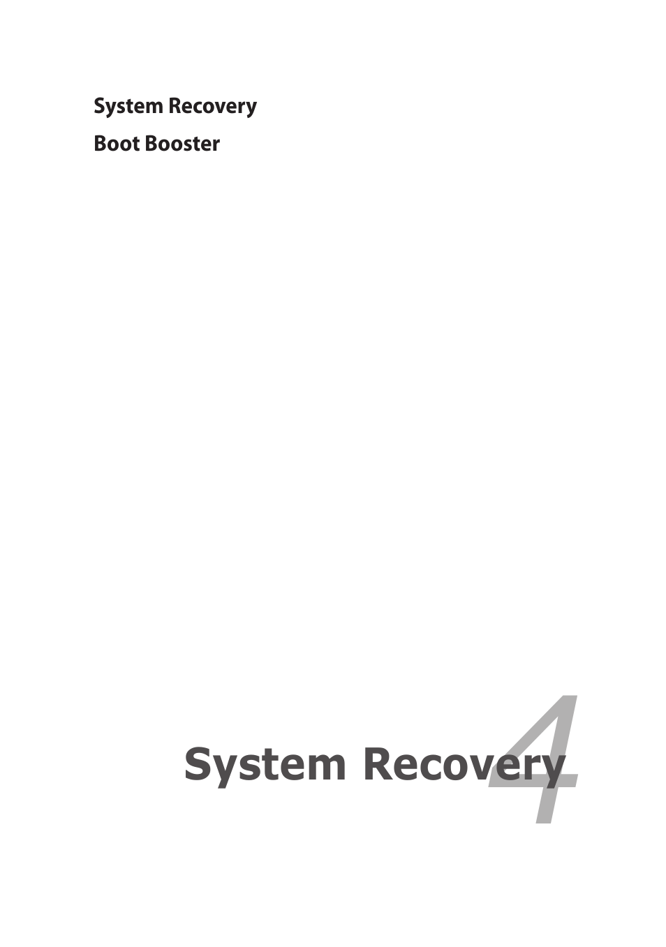 Chapter 4: system recovery, Chapter 4, System recovery | Asus Eee PC R251P User Manual | Page 43 / 62
