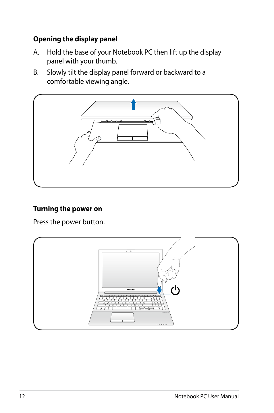 Asus PU500CA User Manual | Page 12 / 100