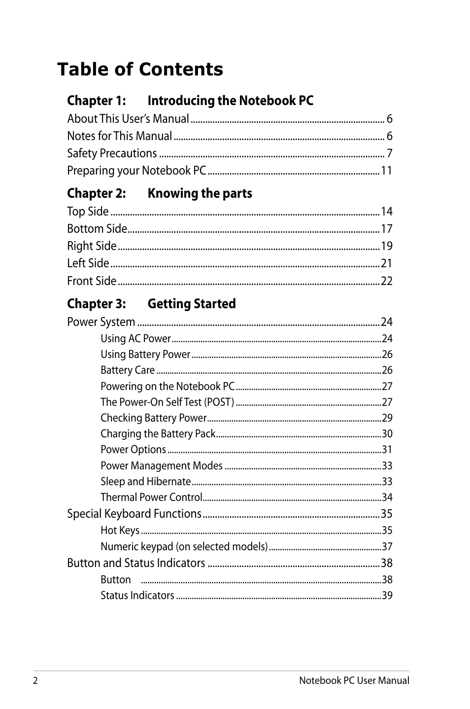 Asus PU500CA User Manual | Page 2 / 100