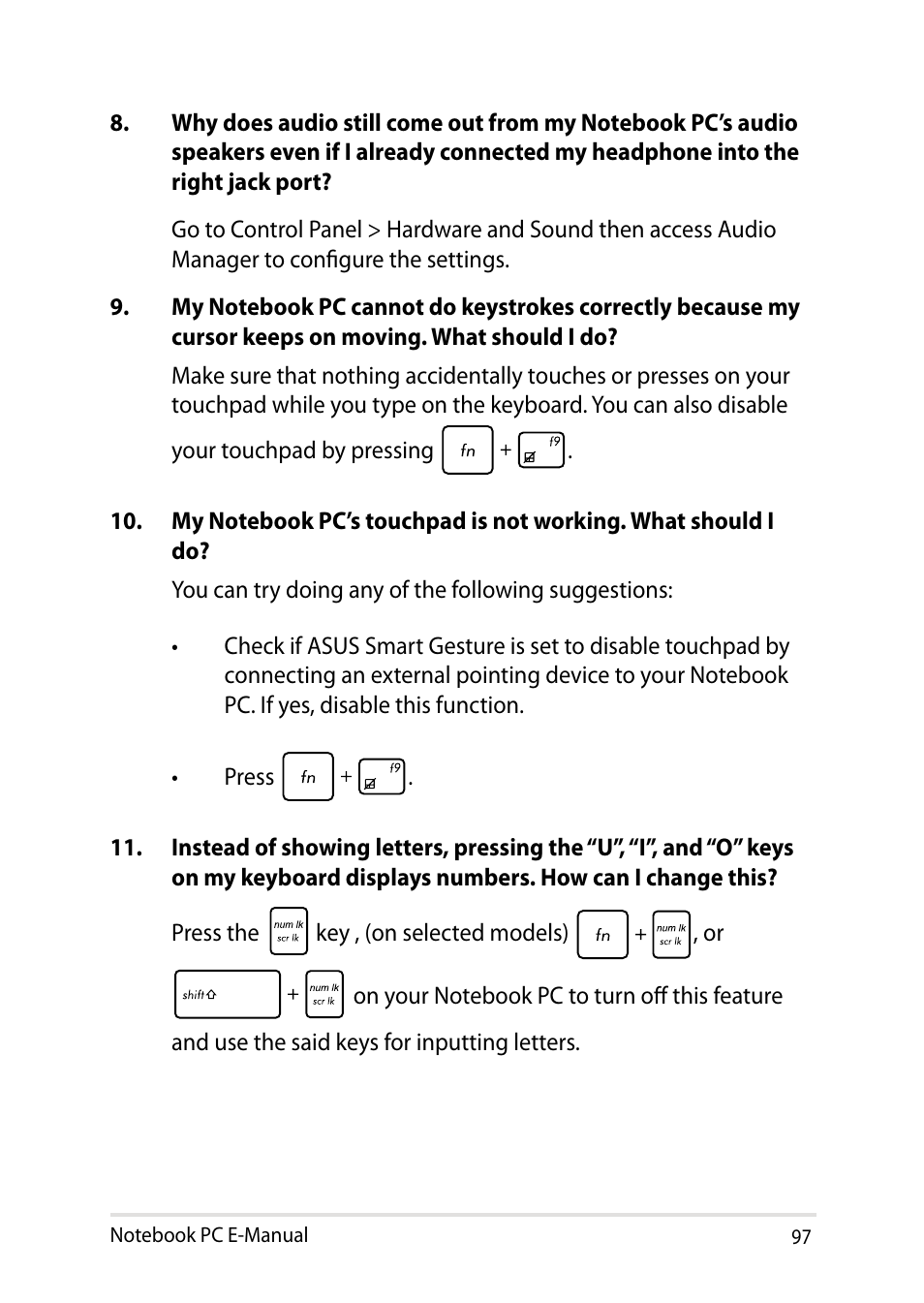 Asus X102BA User Manual | Page 97 / 122