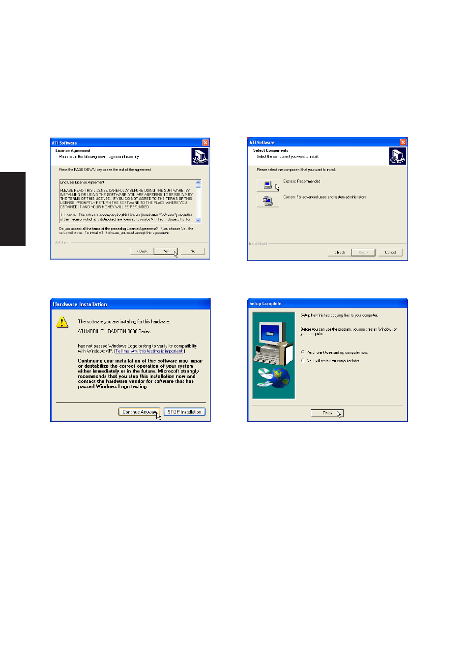 Vga driver setup | Asus W1Gc User Manual | Page 13 / 118