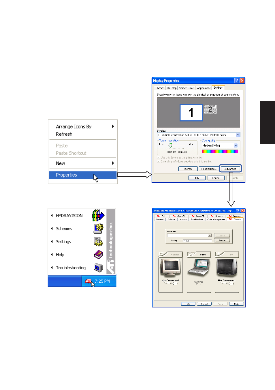 Display settings for windows xp | Asus W1Gc User Manual | Page 14 / 118
