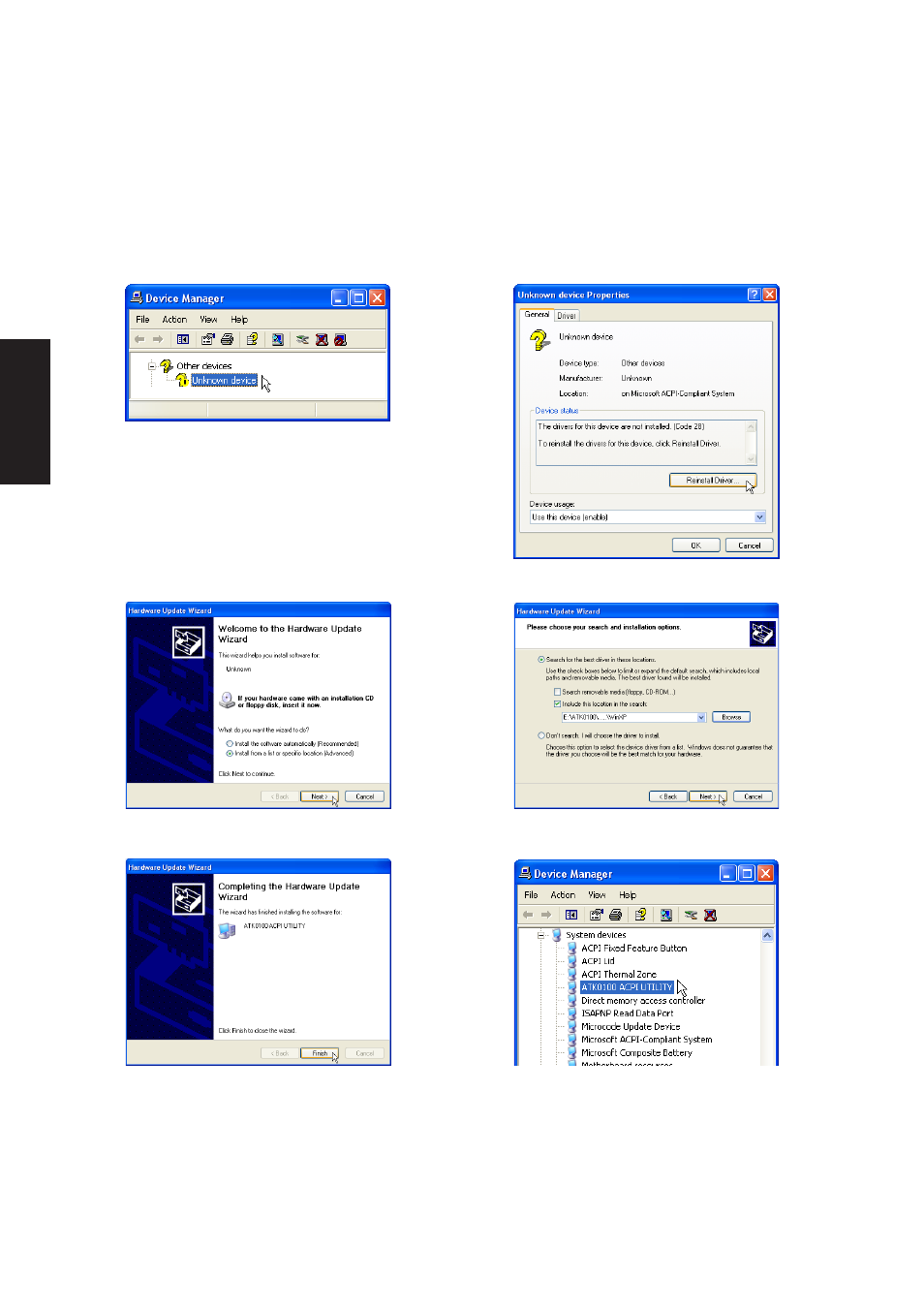 Atkacpi setup | Asus W1Gc User Manual | Page 23 / 118