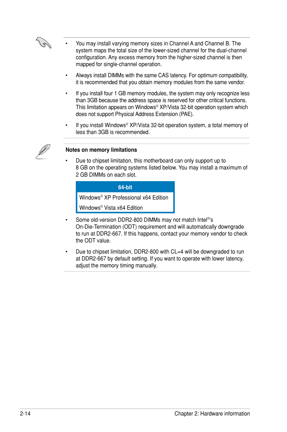 Asus P5E-VM HDMI User Manual | Page 38 / 154