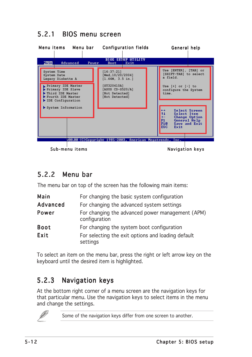 2 menu bar menu bar menu bar menu bar menu bar | Asus T2-PH1 User Manual | Page 84 / 112