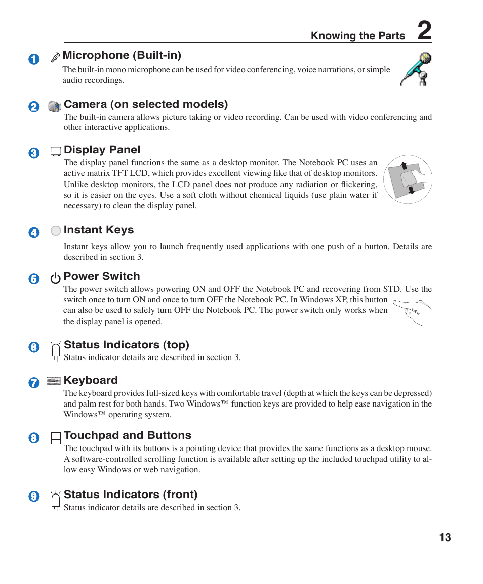 Asus Z96J User Manual | Page 13 / 67