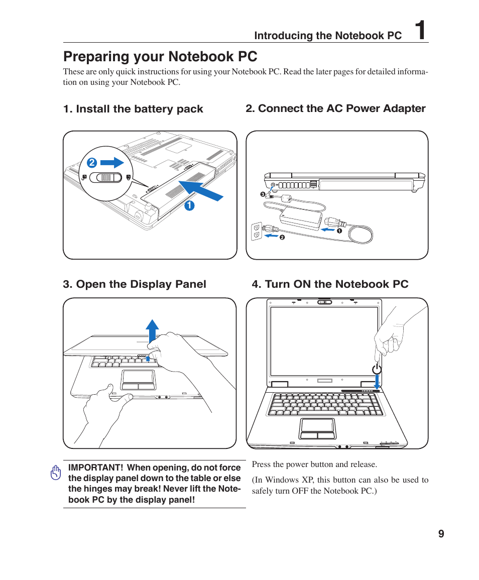 Asus Z96J User Manual | Page 9 / 67