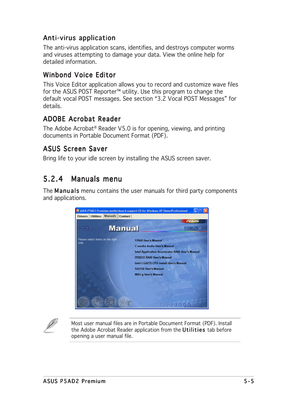 Asus P5AD2 Premium User Manual | Page 115 / 152