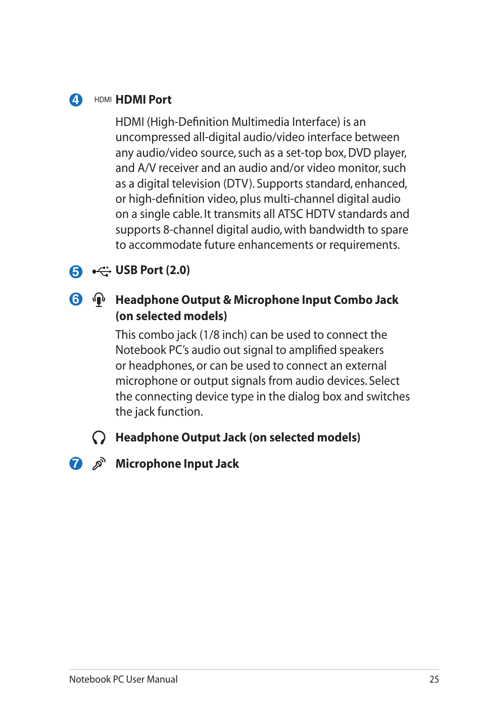 Asus P52Jc User Manual | Page 25 / 118