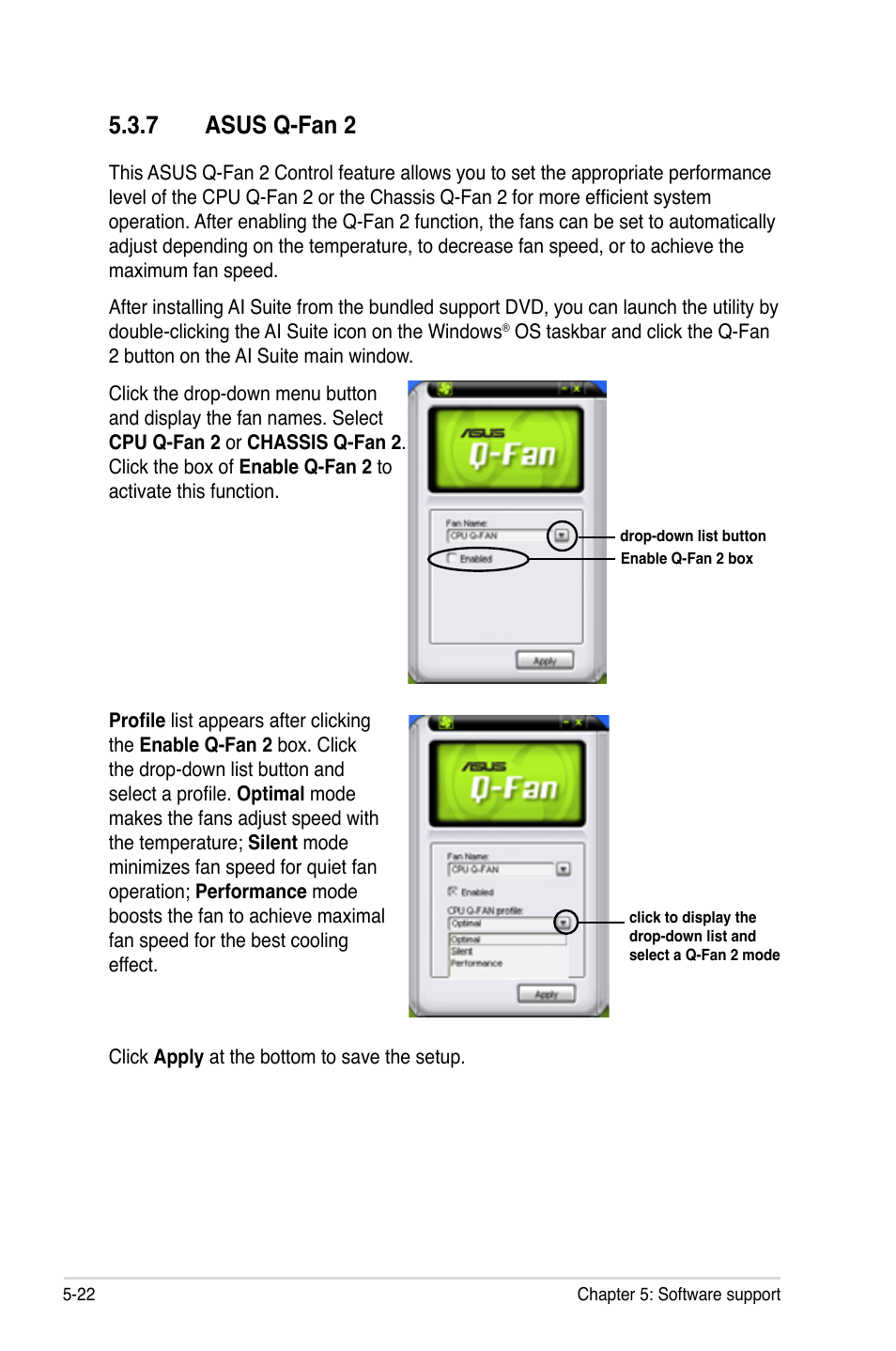 7 asus q-fan 2 | Asus P5E3 DELUXE/WiFi-AP User Manual | Page 134 / 186