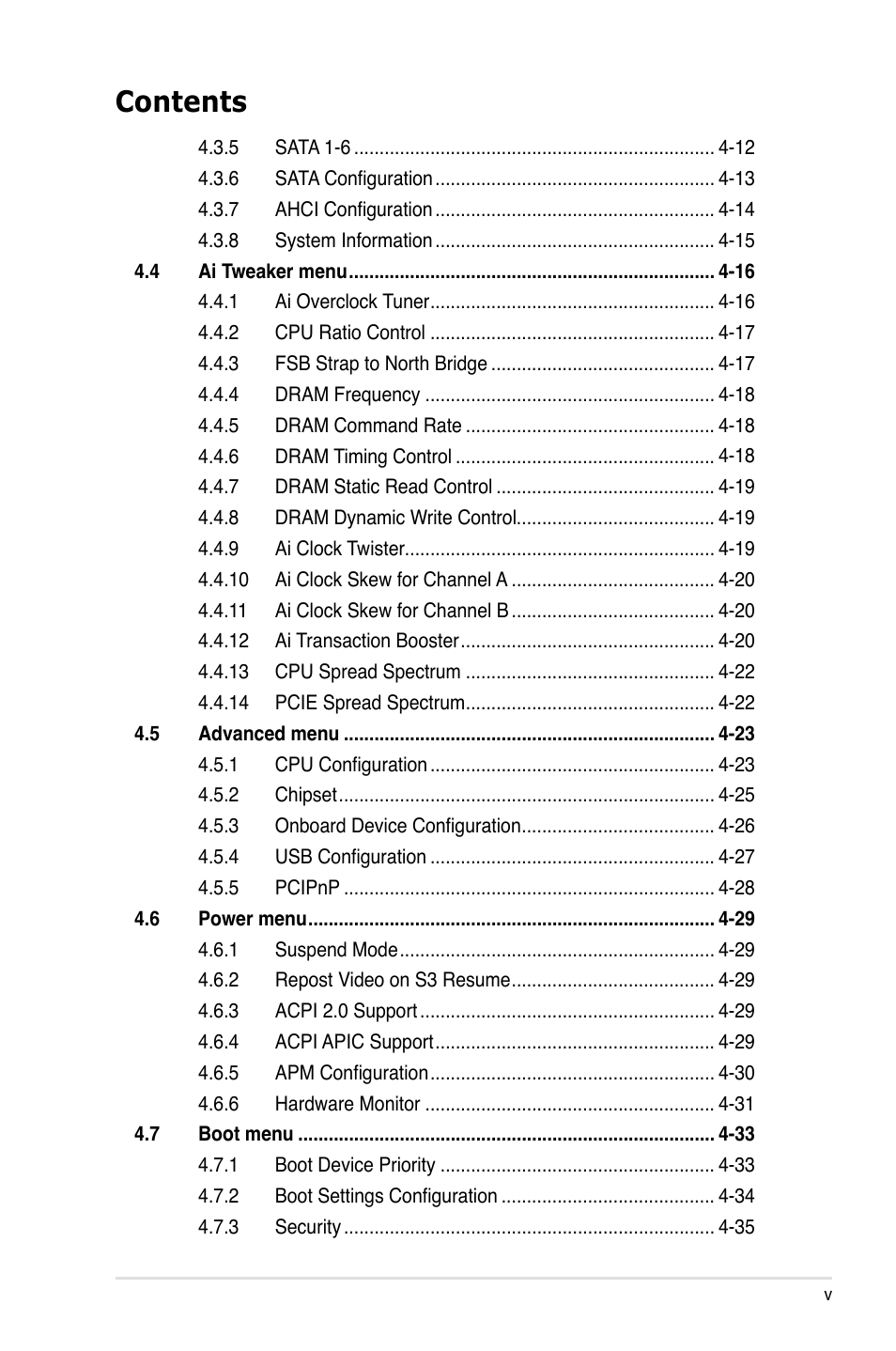 Asus P5E3 DELUXE/WiFi-AP User Manual | Page 5 / 186