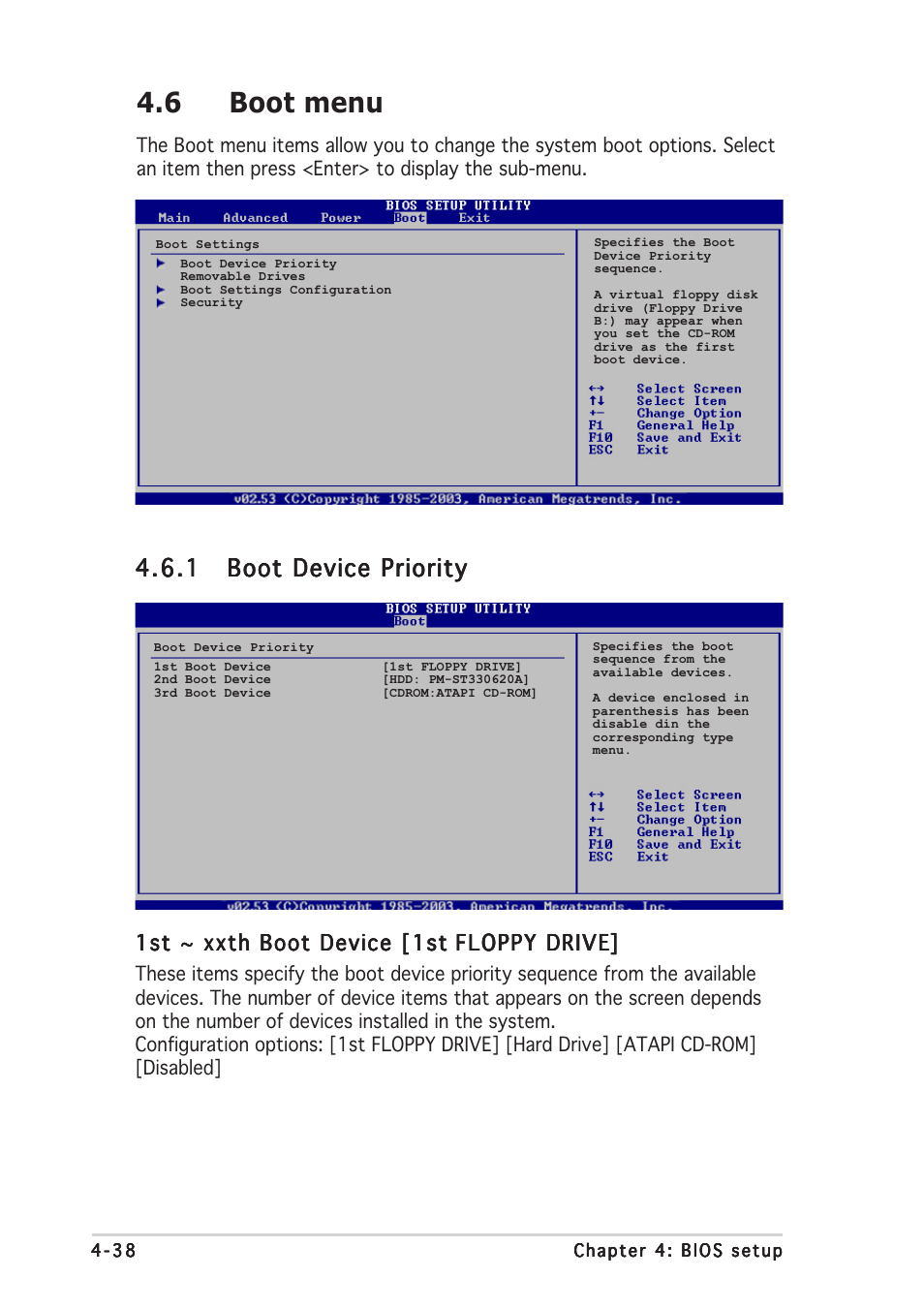 6 boot menu | Asus P5WDG2 WS Professional User Manual | Page 112 / 170