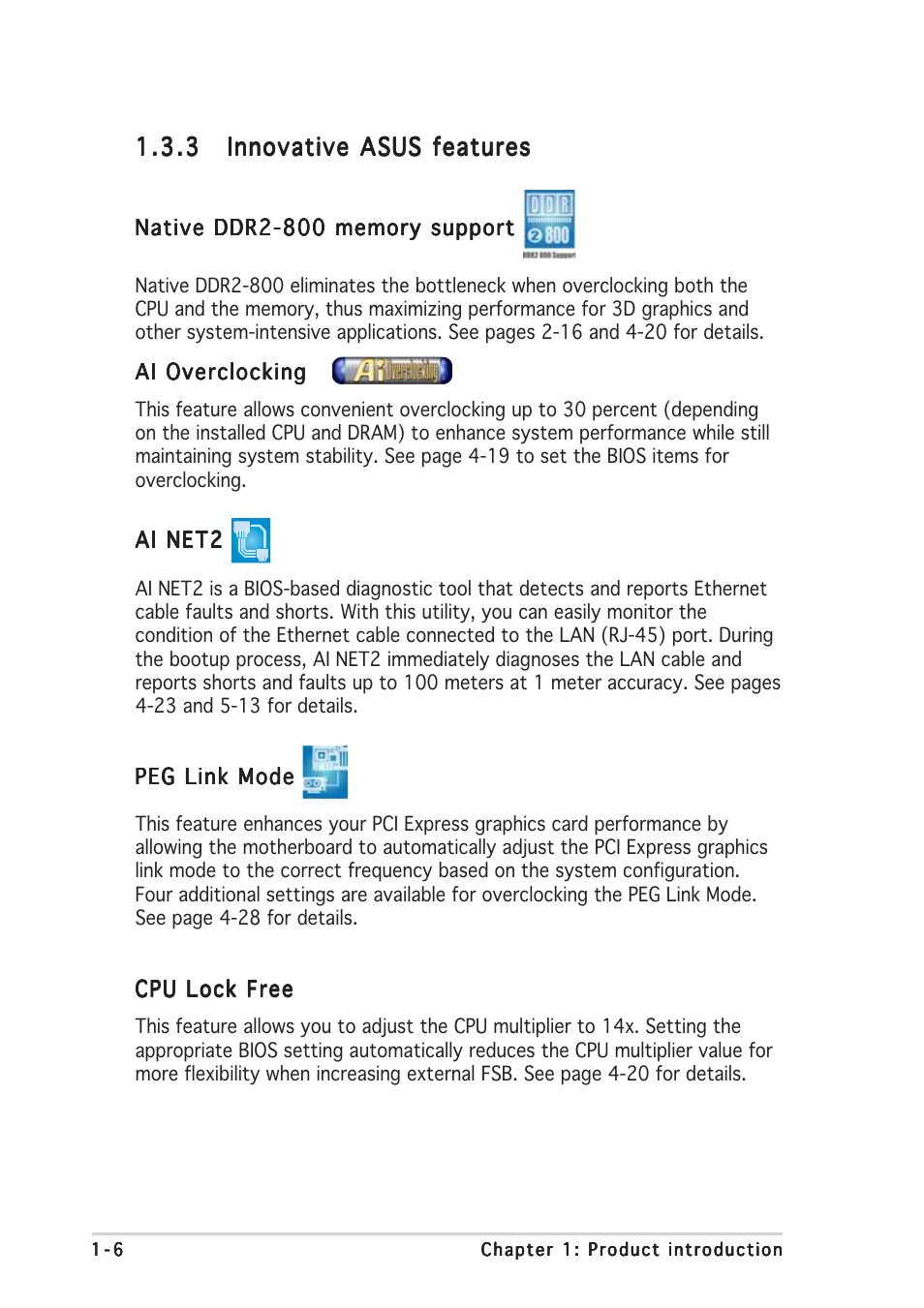 Asus P5WDG2 WS Professional User Manual | Page 22 / 170