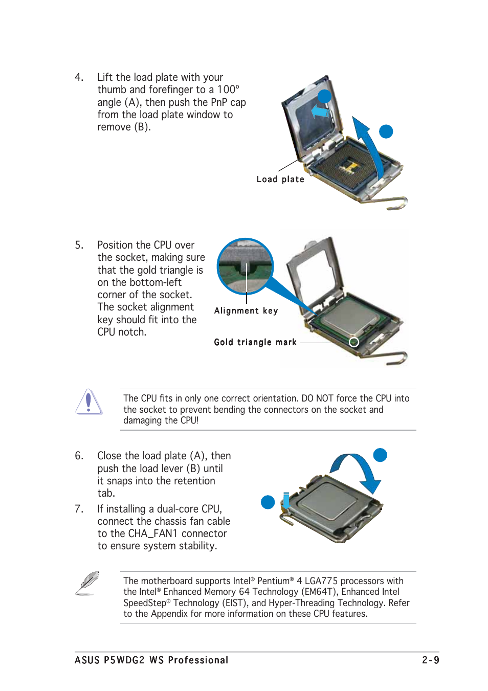 Asus P5WDG2 WS Professional User Manual | Page 35 / 170