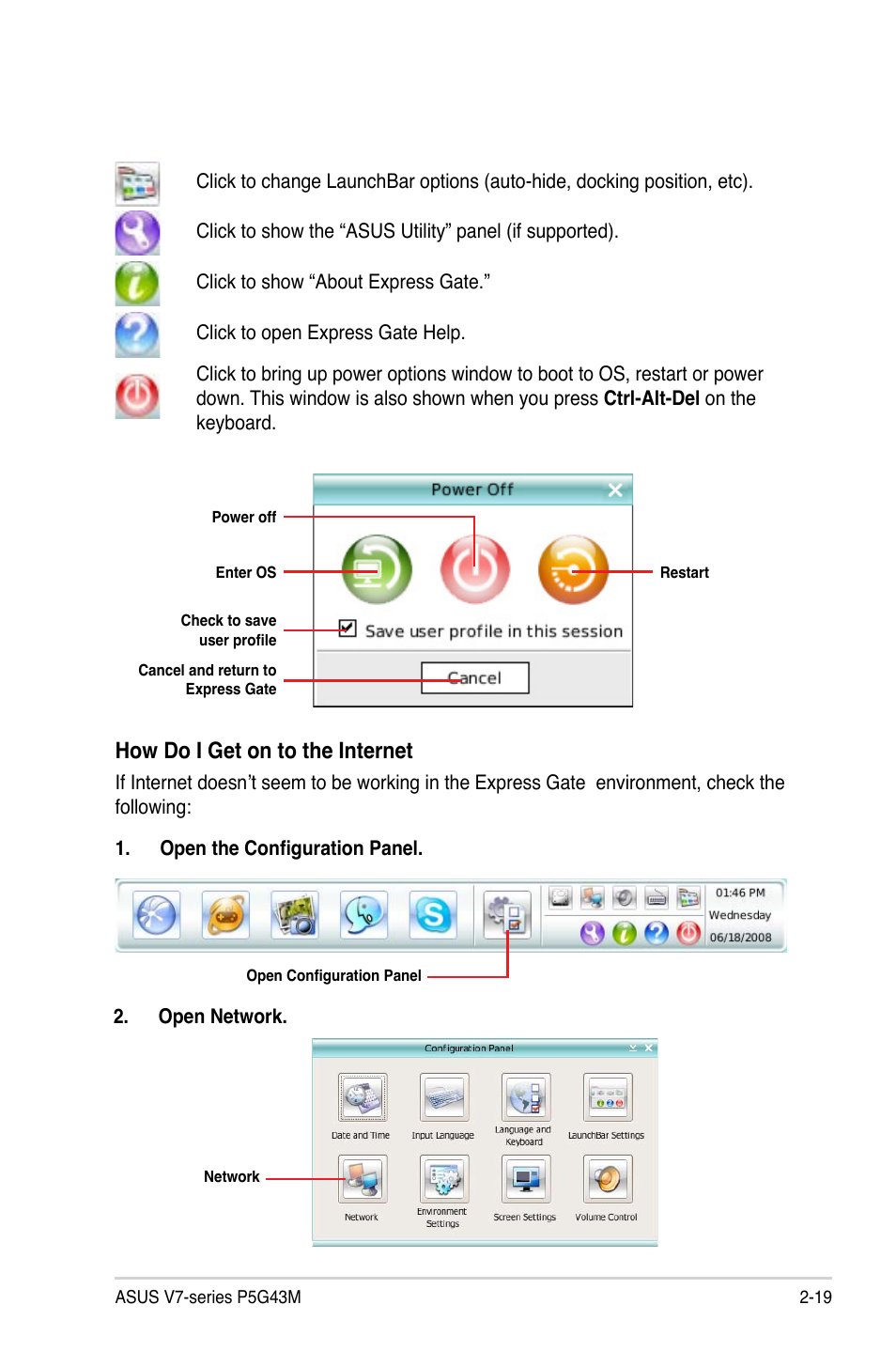 How.do.i.get.on.to.the.internet | Asus V7-P5G43M User Manual | Page 41 / 80