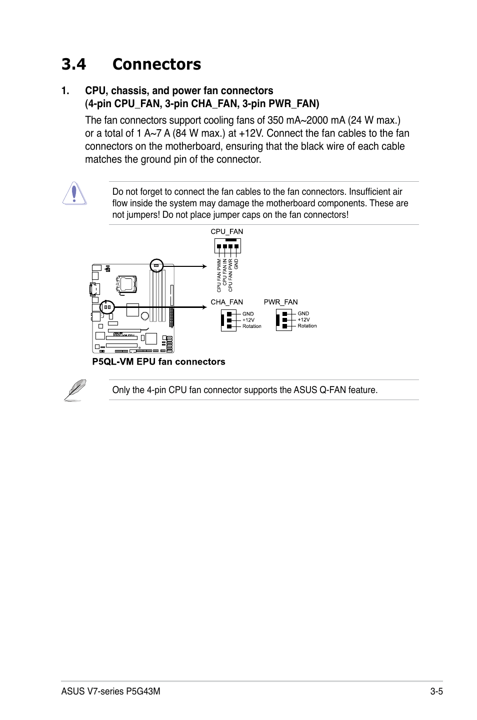 4 connectors | Asus V7-P5G43M User Manual | Page 49 / 80