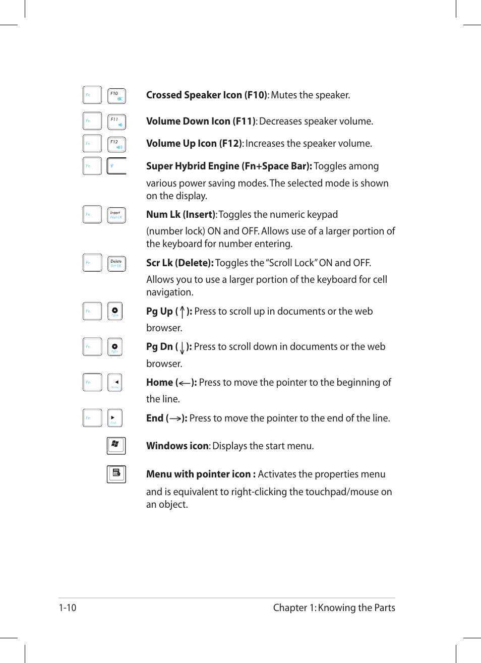 Asus Eee PC 1001PG User Manual | Page 18 / 62