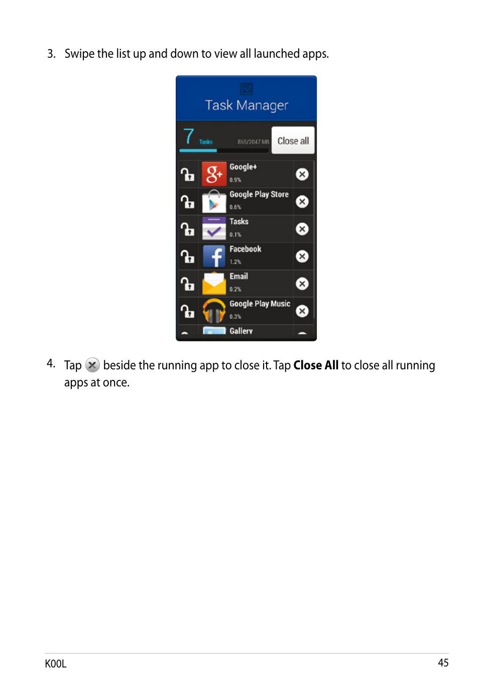 Asus MeMO Pad 8 User Manual | Page 45 / 96