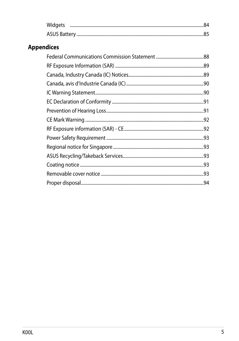 Asus MeMO Pad 8 User Manual | Page 5 / 96