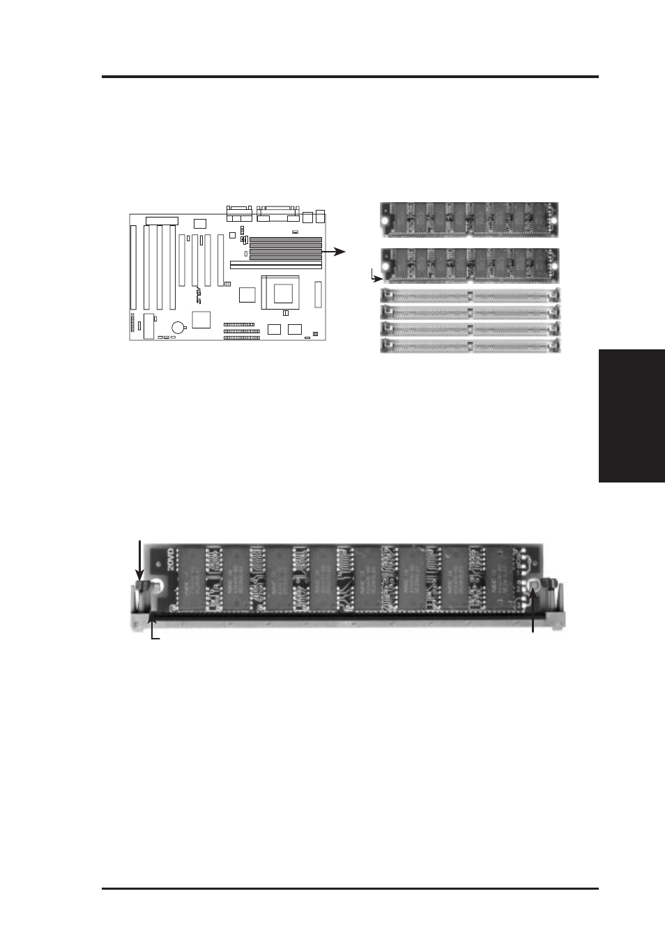 Iii. installation, 72 pin dram in simm socket, 72 pin simm sockets | Asus TX97-XE User Manual | Page 21 / 64