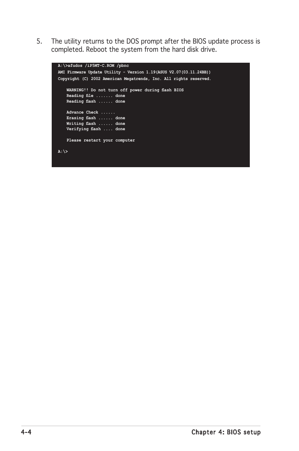 4 chapter 4: bios setup | Asus P5MT-C User Manual | Page 60 / 154