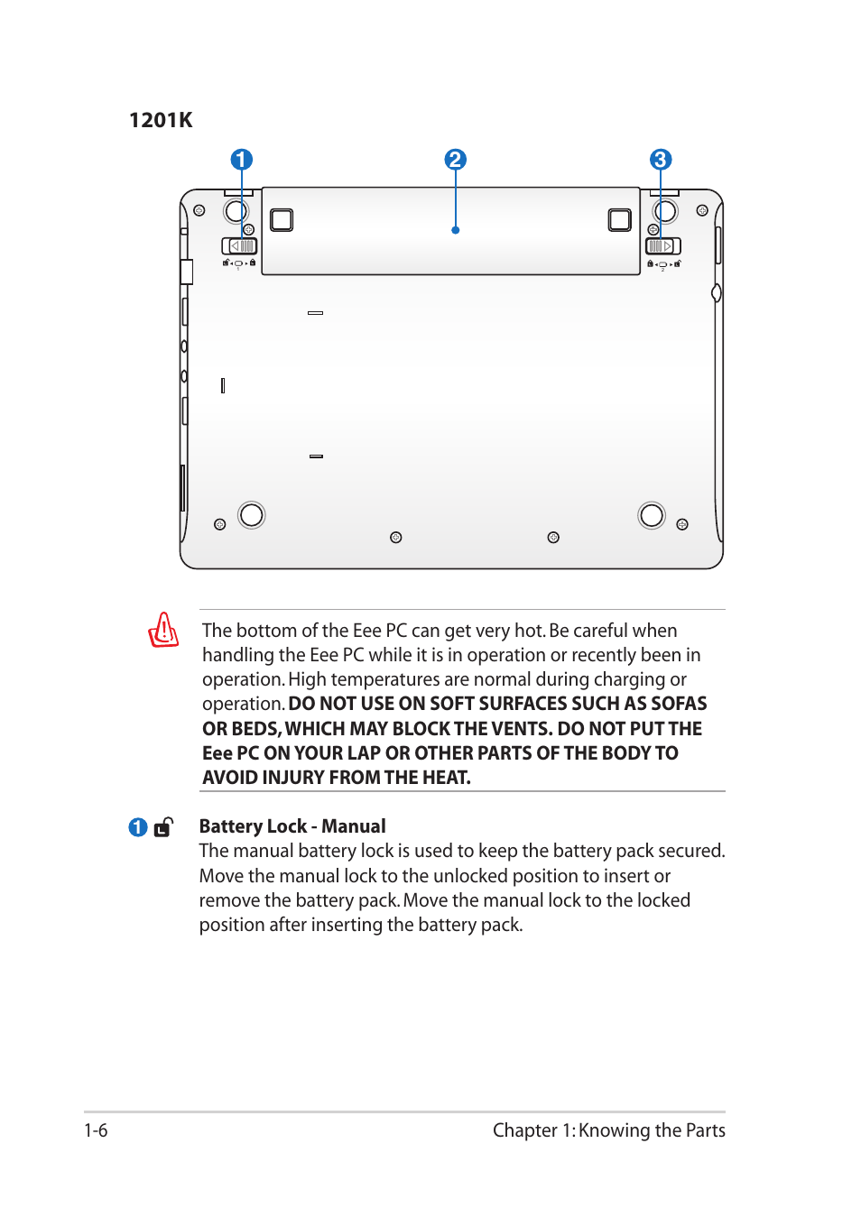 1201k | Asus Eee PC 1201PN User Manual | Page 14 / 60