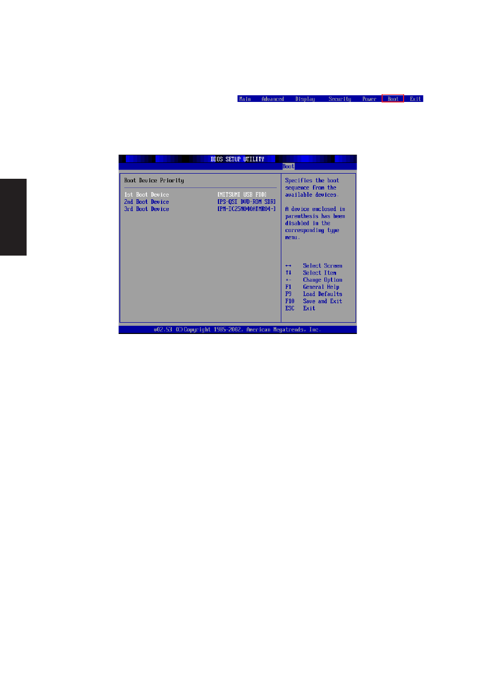 Boot (sub-menu) boot device priority, Boot device priority | Asus A2Dc User Manual | Page 115 / 120