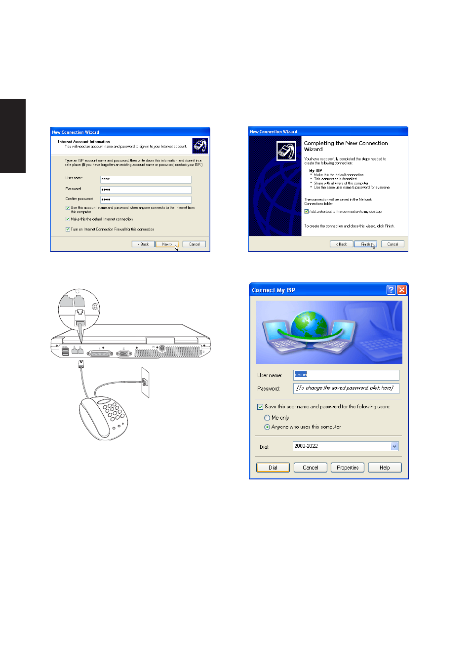 Modem configuration (cont’) | Asus A2Dc User Manual | Page 39 / 120