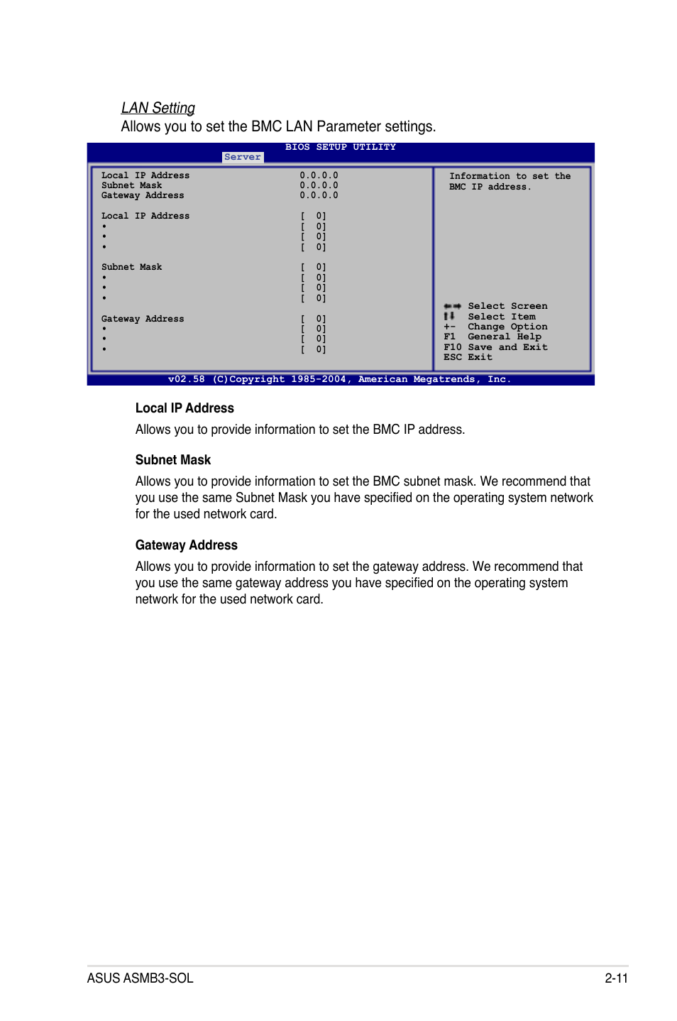 Asus asmb3-sol 2-11 | Asus ASMB3 User Manual | Page 25 / 62