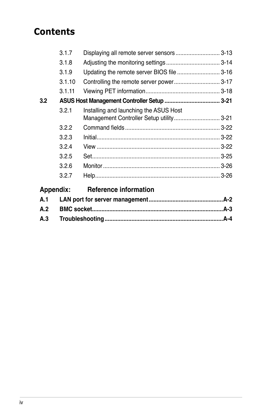 Asus ASMB3 User Manual | Page 4 / 62