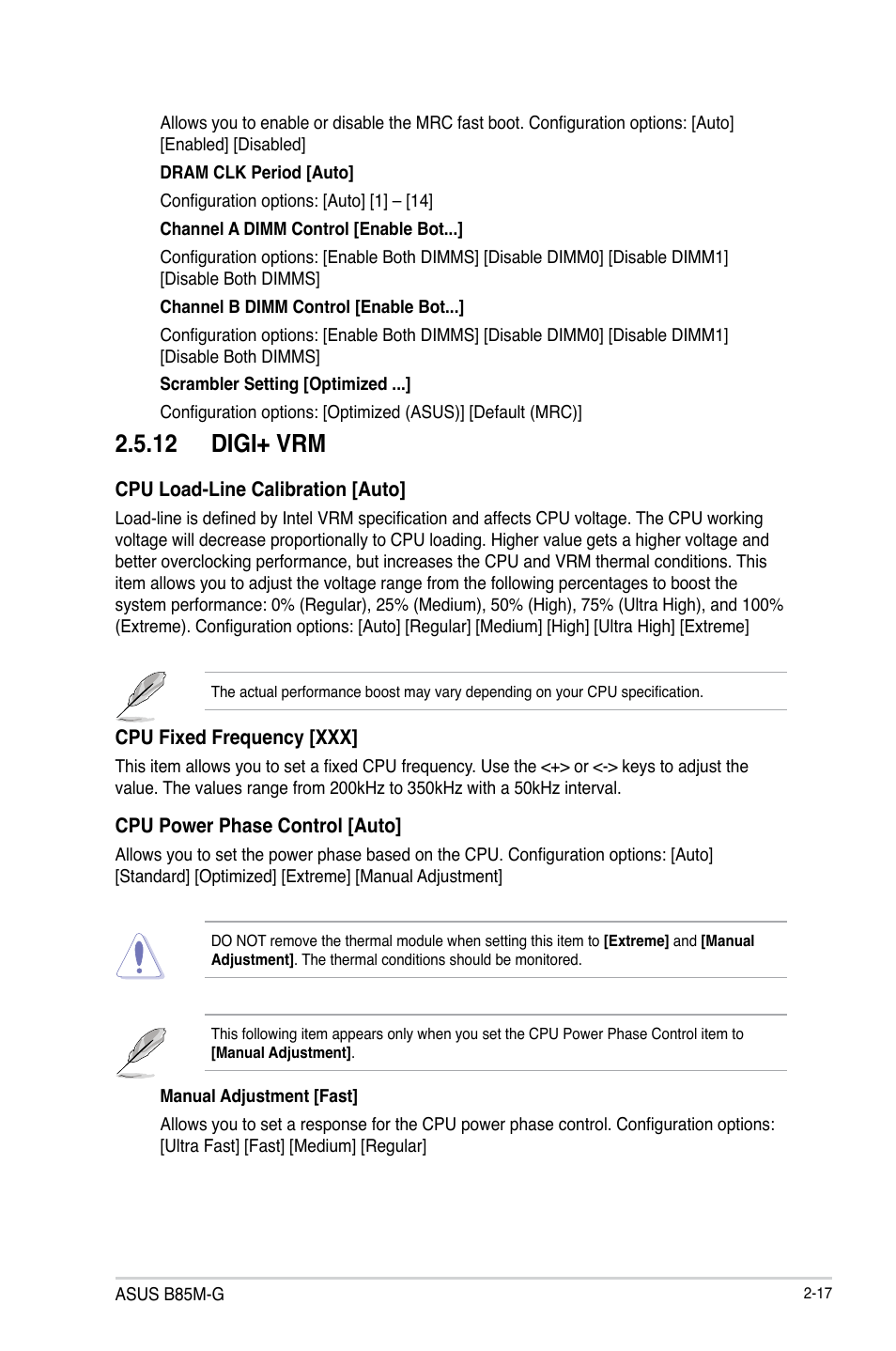 12 digi+ vrm | Asus B85M-G User Manual | Page 46 / 75