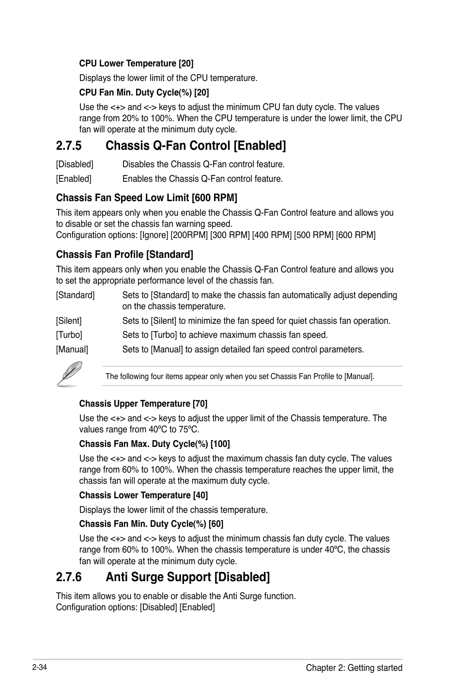 5 chassis q-fan control [enabled, 6 anti surge support [disabled | Asus B85M-G User Manual | Page 63 / 75