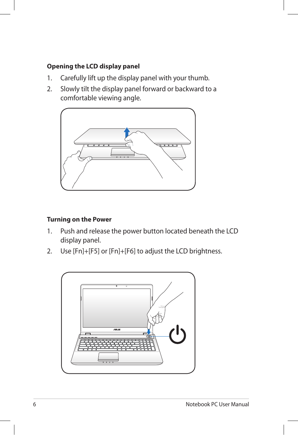 Asus X64Jv User Manual | Page 6 / 26